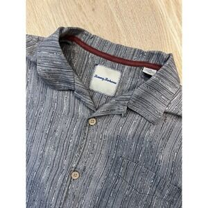 Tommy Bahama Men's Short Sleeved 100% Silk Button Up‎ Hawaiian Shirt Size Large